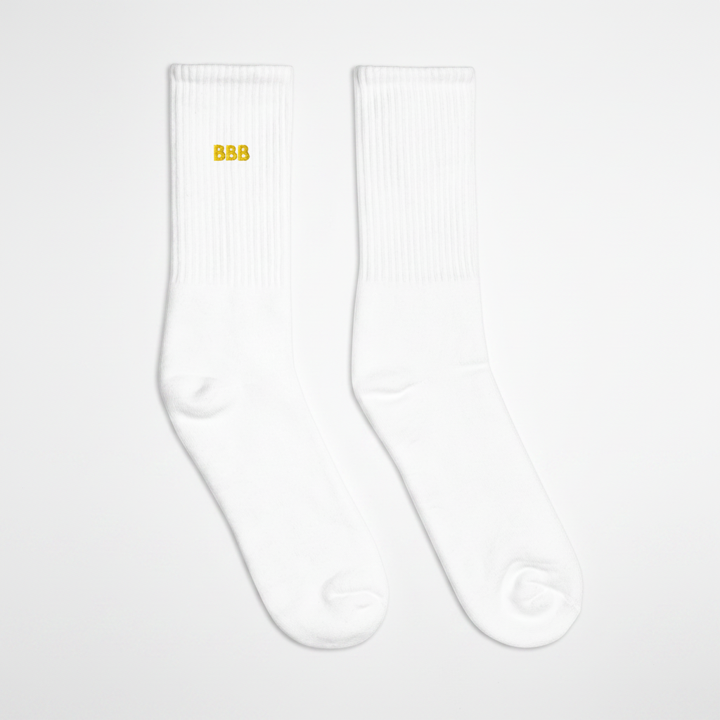 Embroidered Crew Socks | Banana Bread Baddie