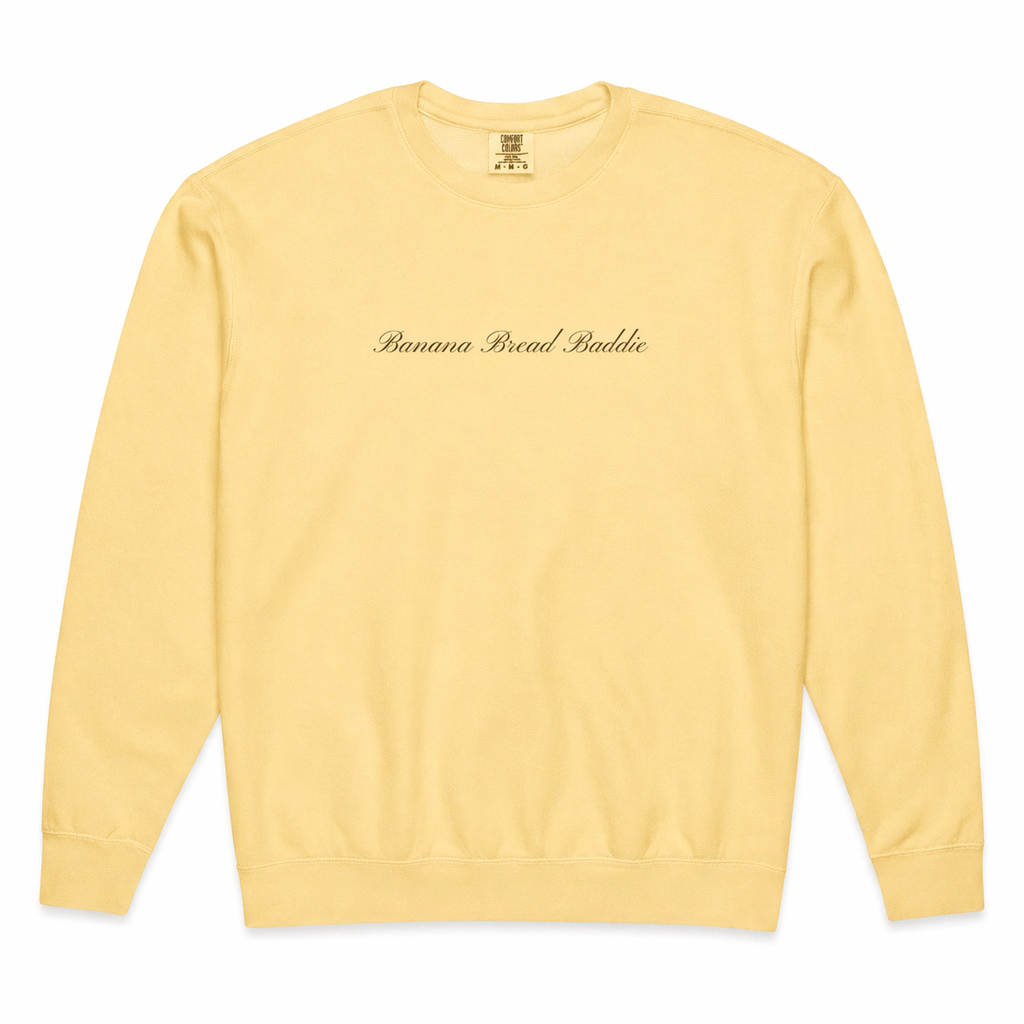 Lightweight Fleece Crewneck | 100% Cotton | Script