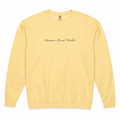 Lightweight Fleece Crewneck | 100% Cotton | Script