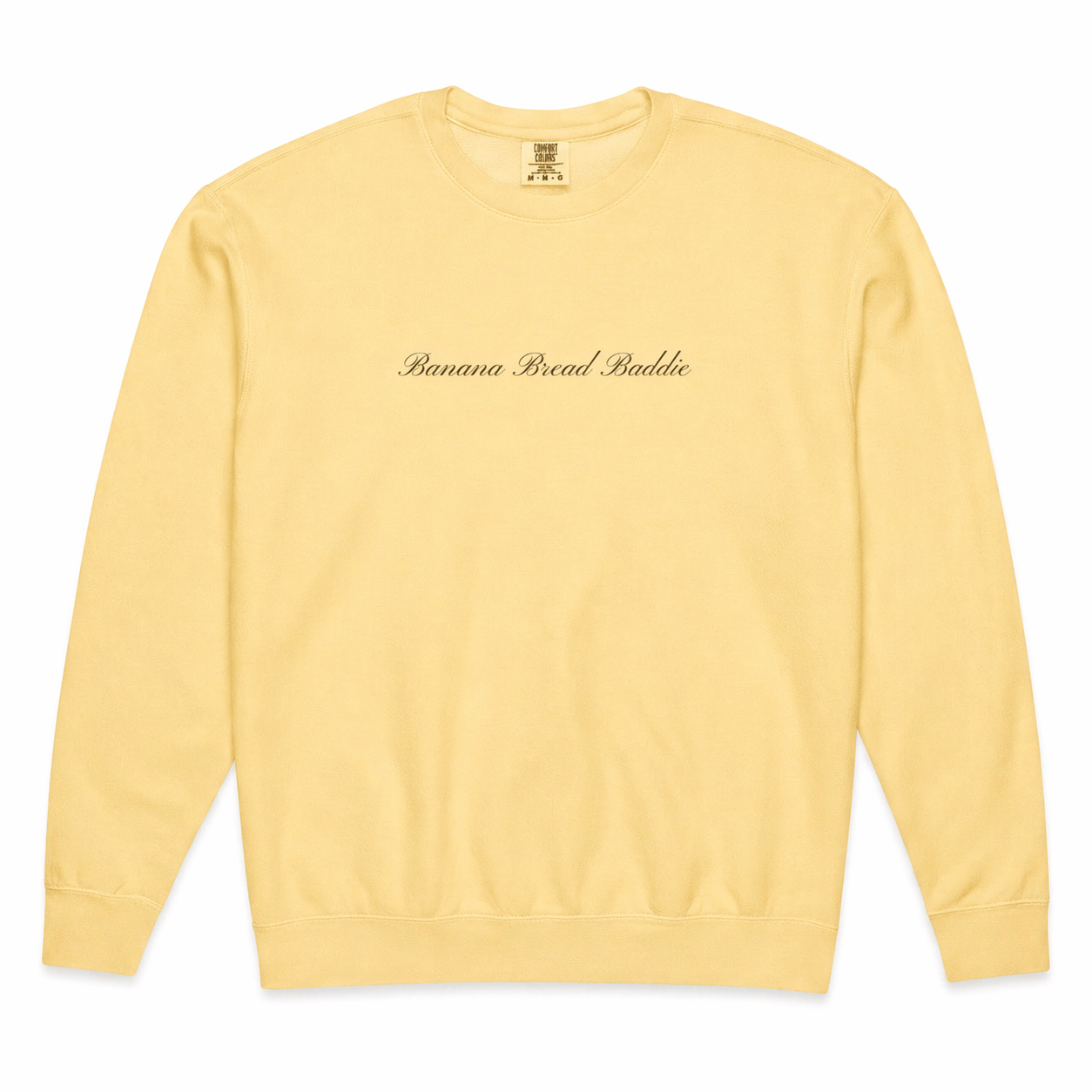 Lightweight Fleece Crewneck | 100% Cotton | Script