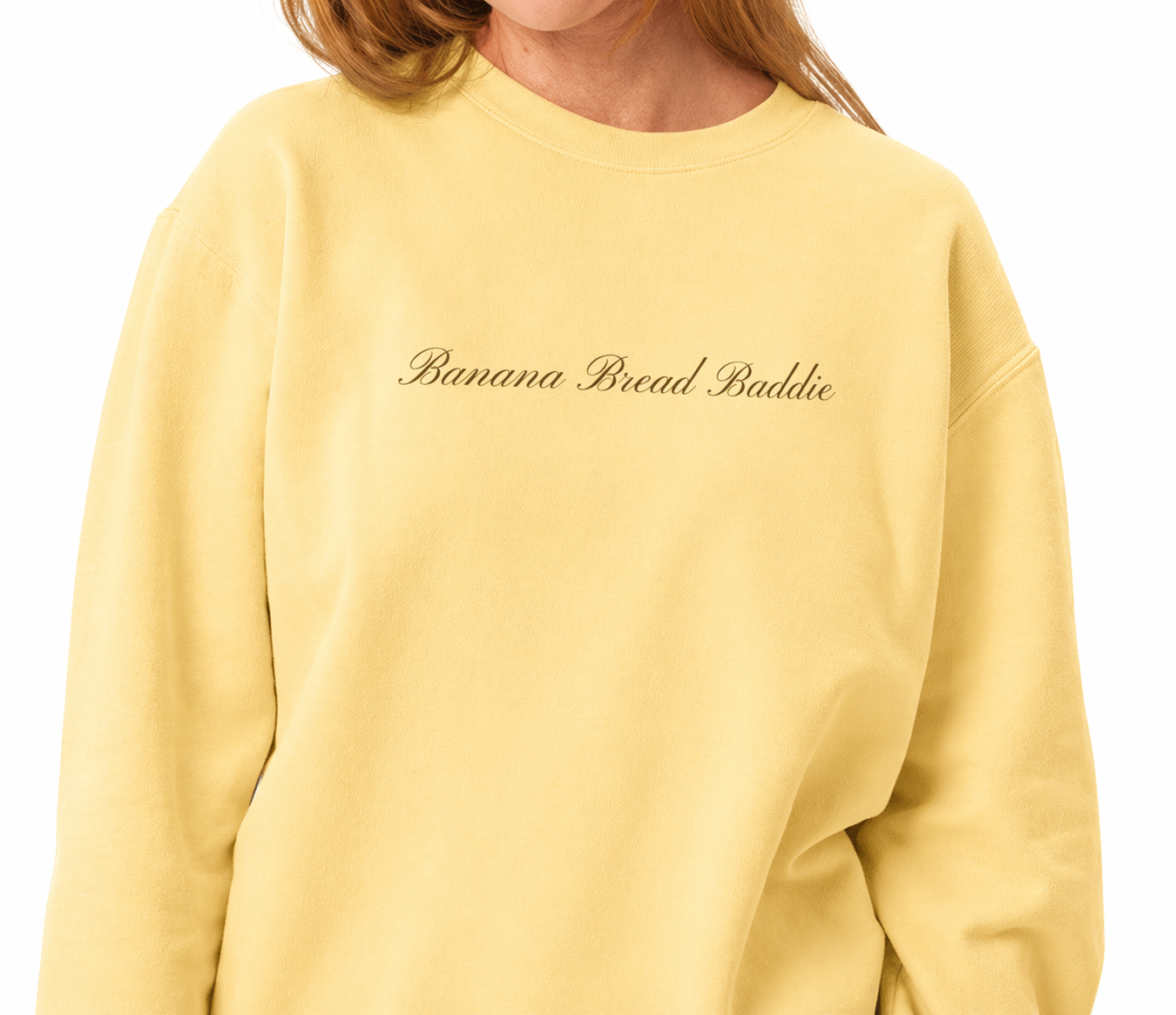 Lightweight Fleece Crewneck | 100% Cotton | Script