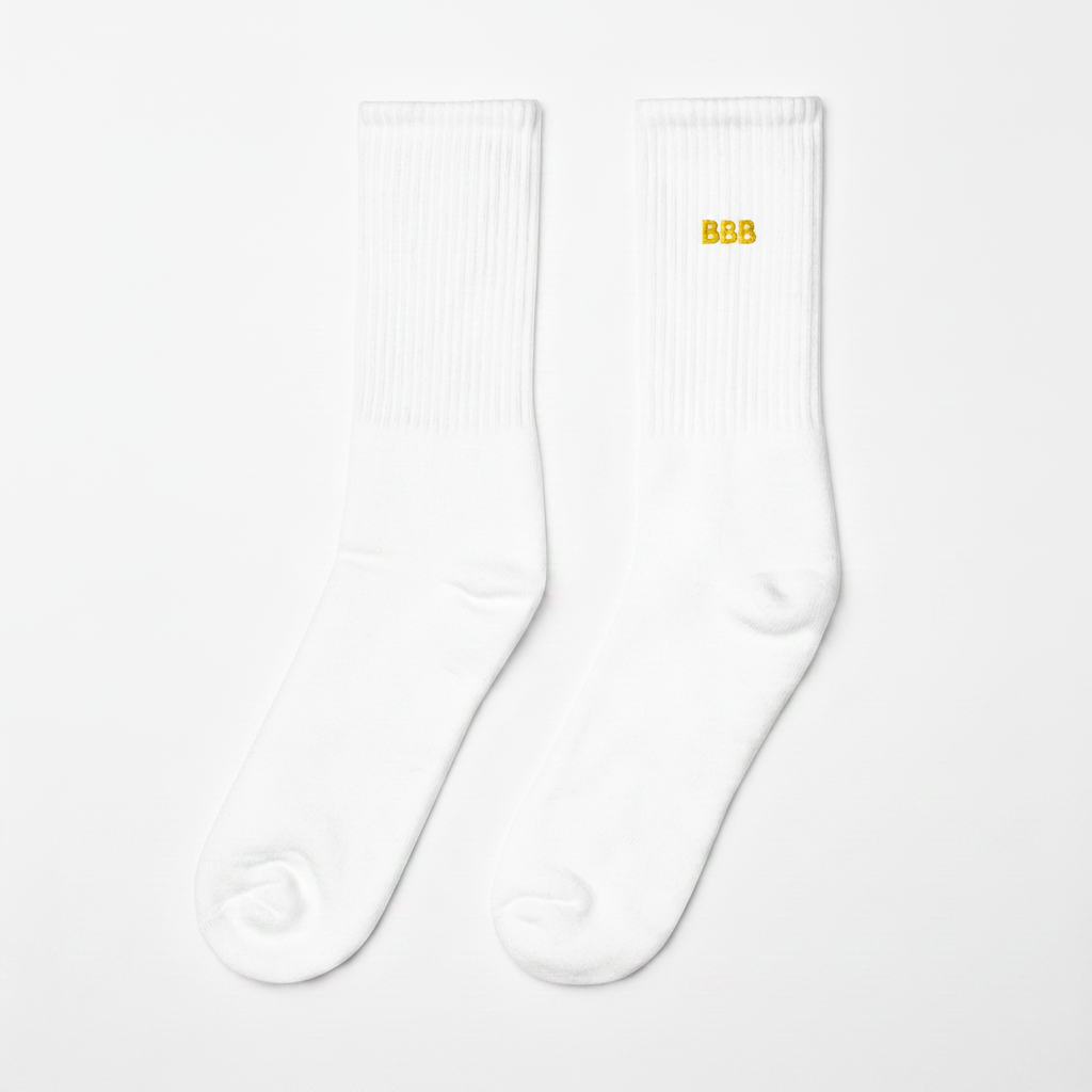 Embroidered Crew Socks | Banana Bread Baddie