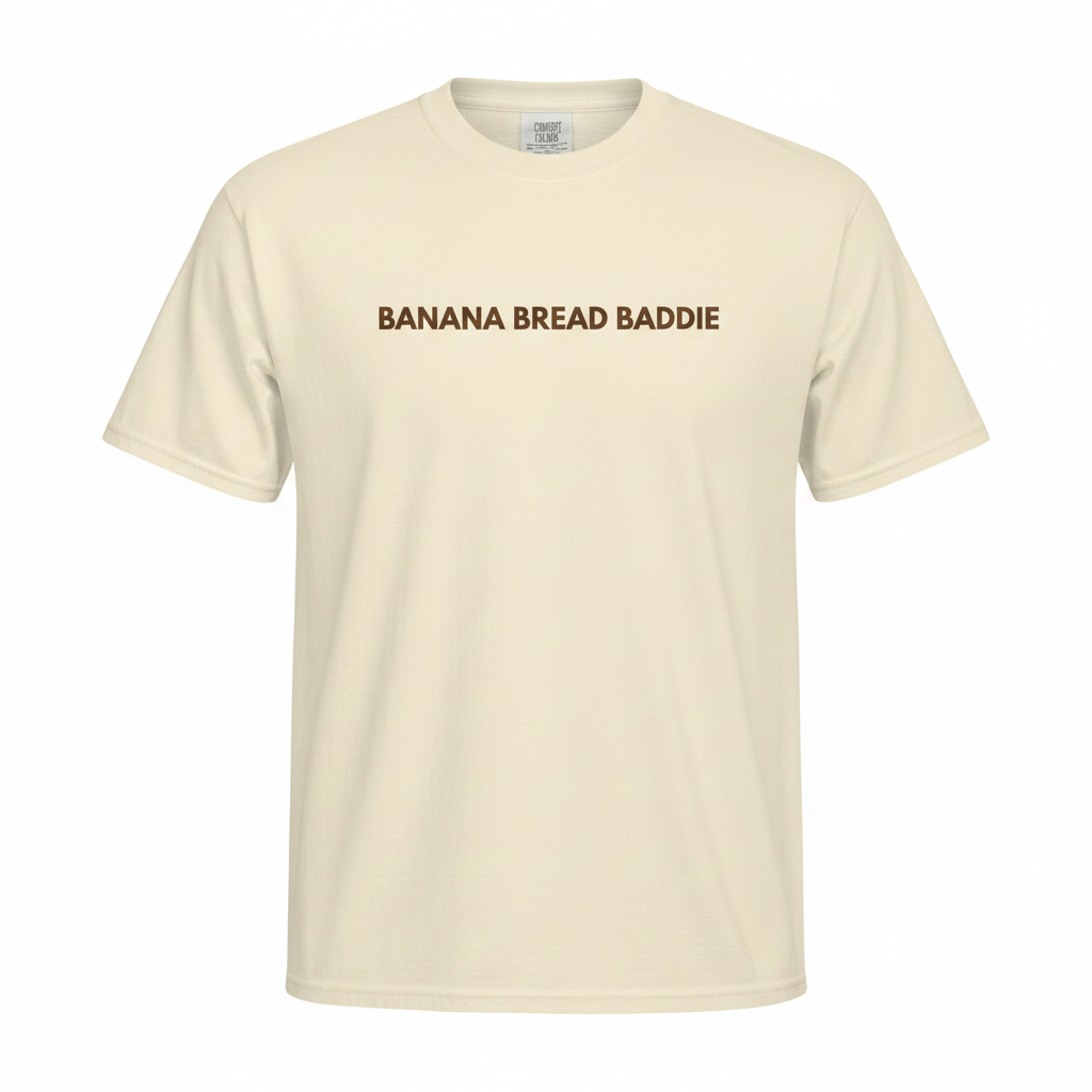 Banana Bread Baddie Tee | 100% Cotton | Bold